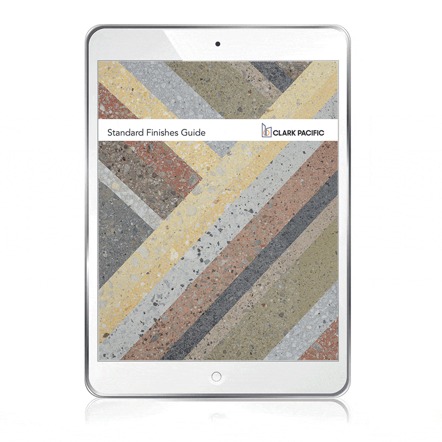Showcase of Clark Pacific's range of over 100 standard finishes
