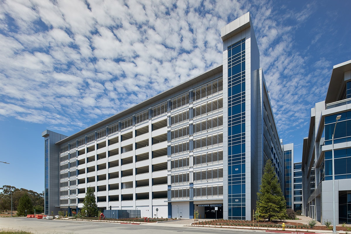Brokaw prefabricated parking structure in San Jose