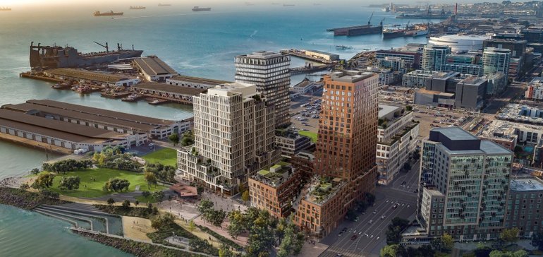 Rendering of Mission Rock in San Francisco