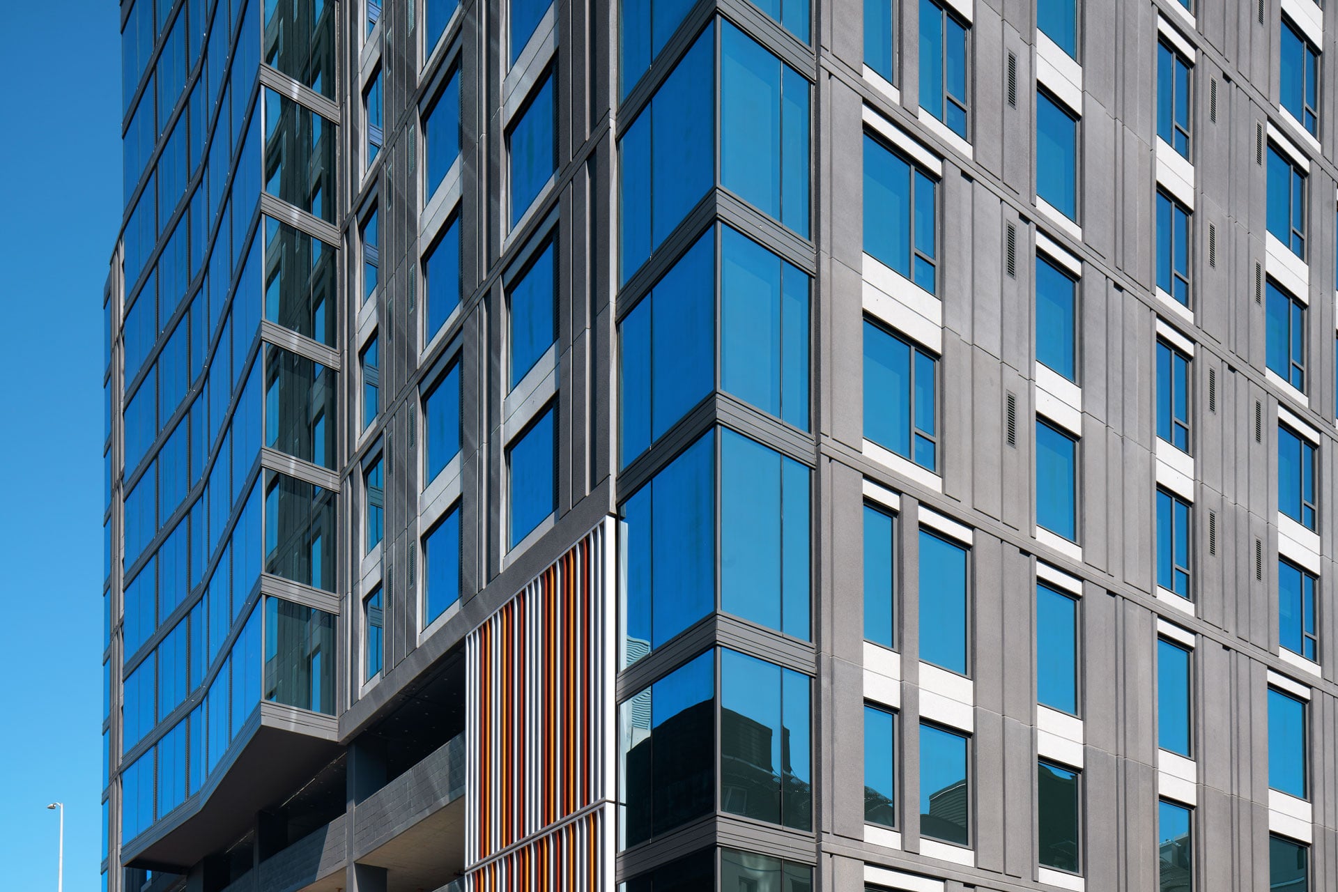 High Rise Building with Architectural Precast including windows