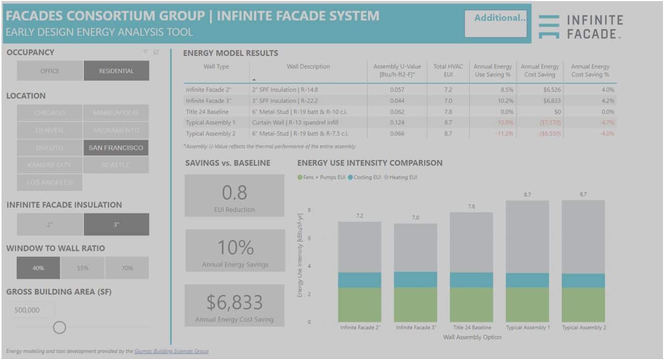 Infinite Facade System Calculator