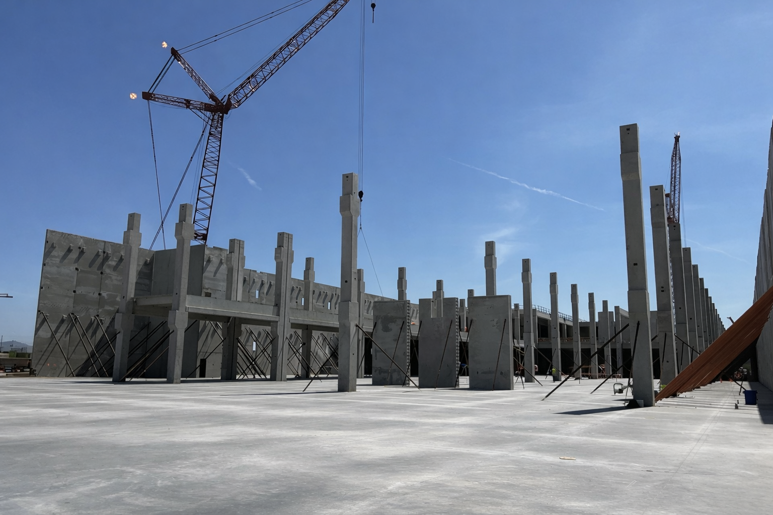 Prefabricated Precast Structural Data Center Under Construction
