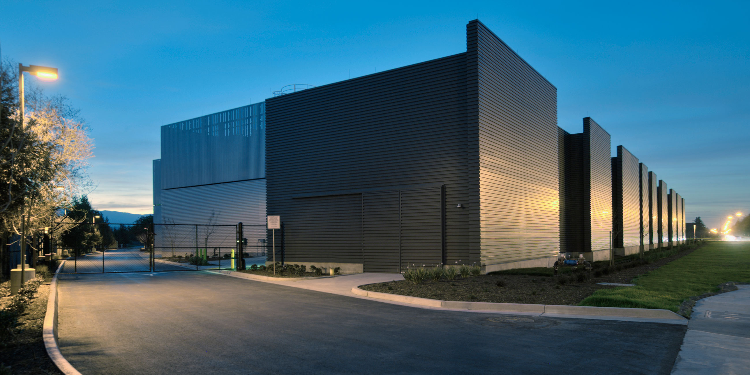 Data Center With Black Panels